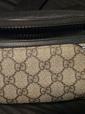 Gucci Beige and Brown Monogram Belt Bag Supreme